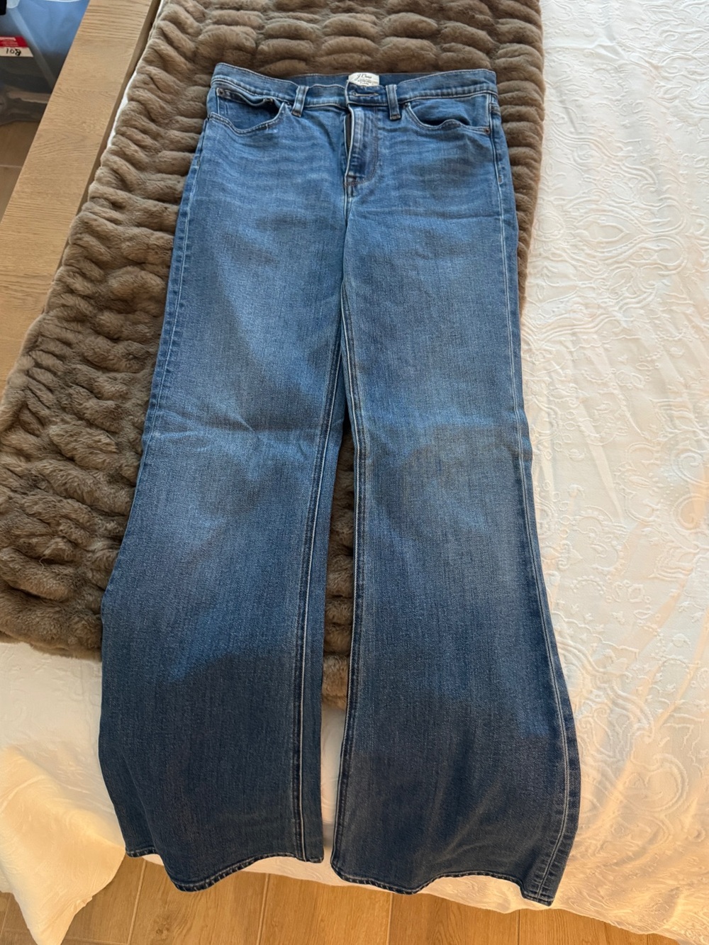 J. Crew Medium Blue Flare-Leg Jeans